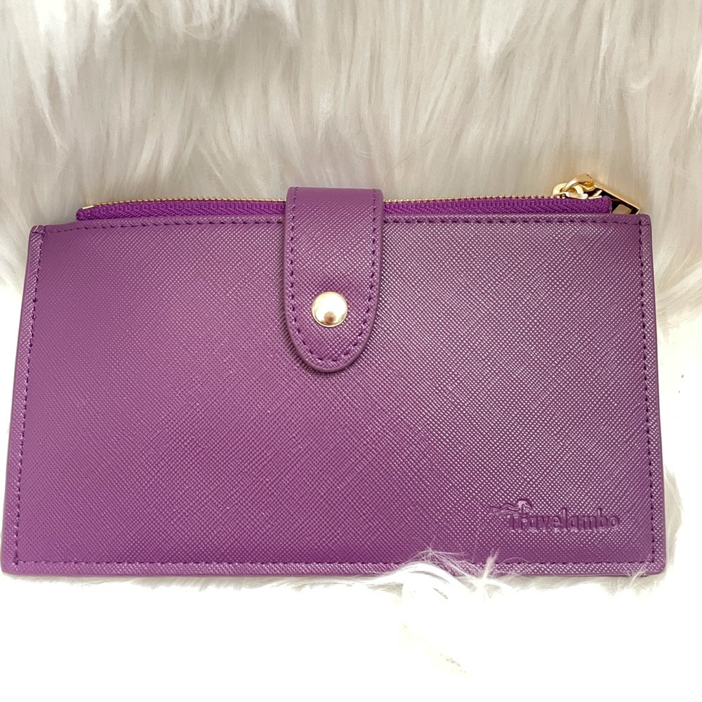 Purple Multi Card zip wallet